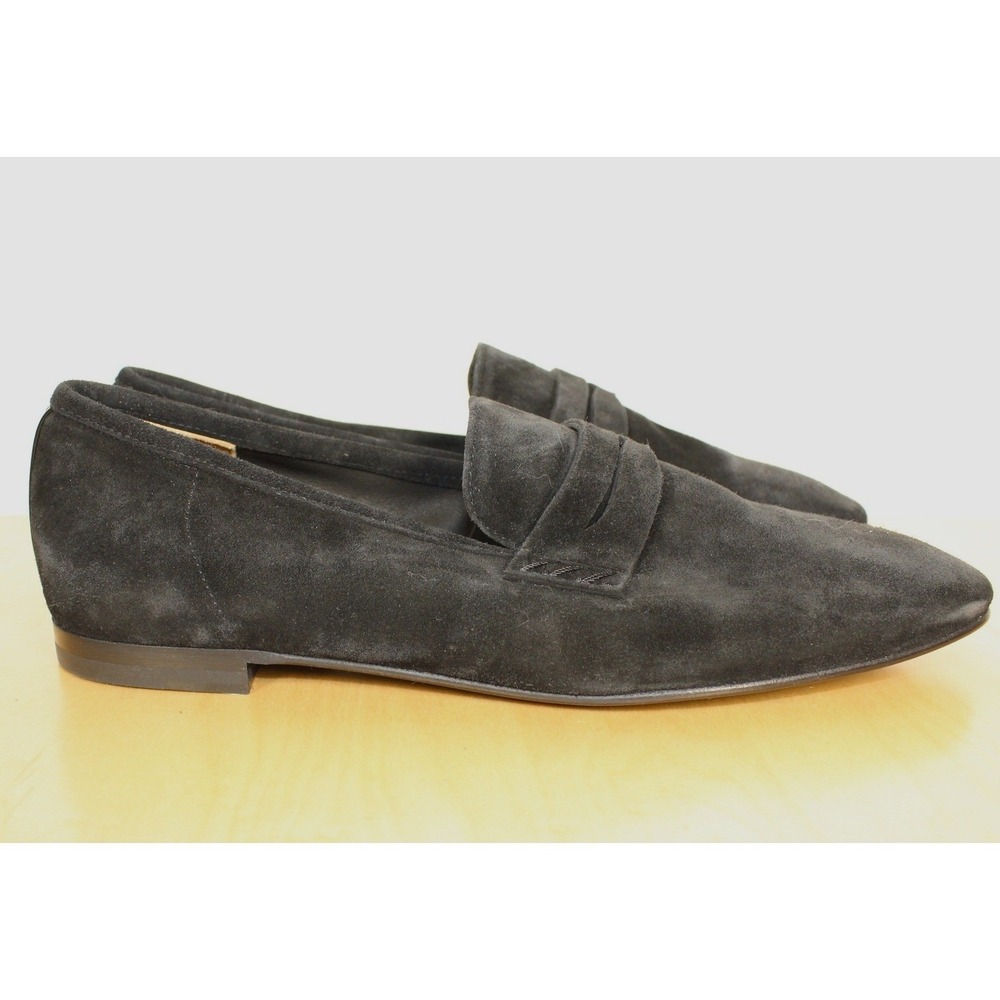 Margaux The Penny Black Suede Loafers Handmade in Spain NWOB Size 38 1/2N - Picture 7 of 8